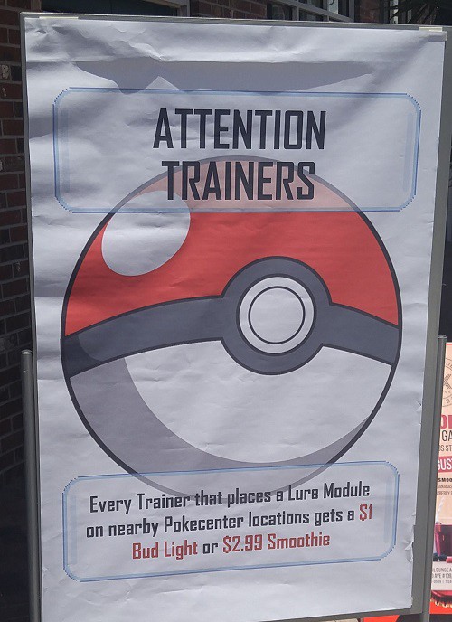 Pokestop Effective Advertising Group Engagement Lure Placement